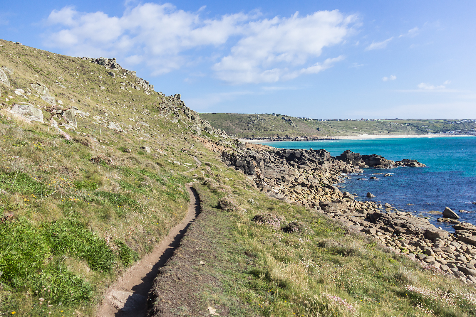 A path on the coast of Cornwall
