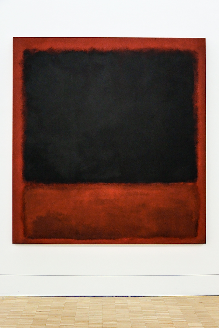 Untitled (Black, Red over Black on Red) by Mark Rothko